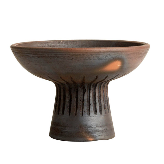 Fire Terracotta Pedestal Bowl