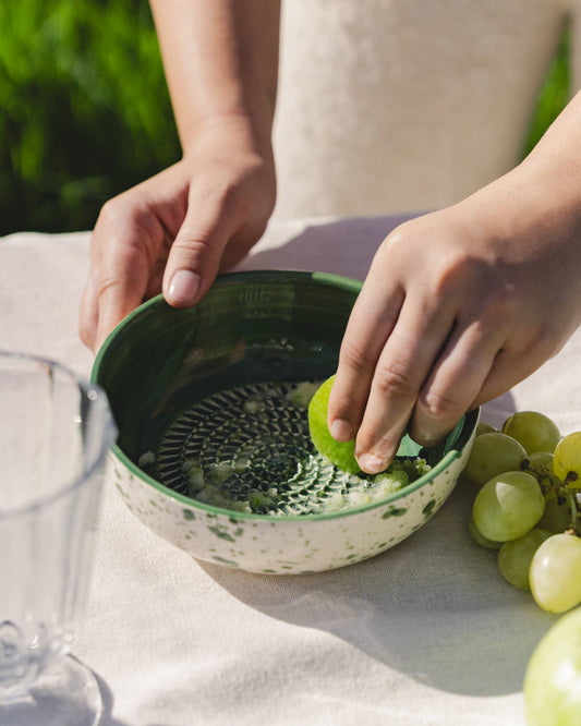 Ceramic Grater Bowl - Jade
