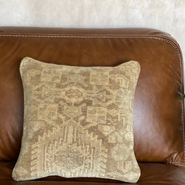 Pastel Vintage Persian Rug Pillow - Boho - Asli