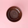 Garlic Grater Plate - Medium Ceramic - Brownie