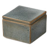 Decorative Stoneware Box Medium - Blue