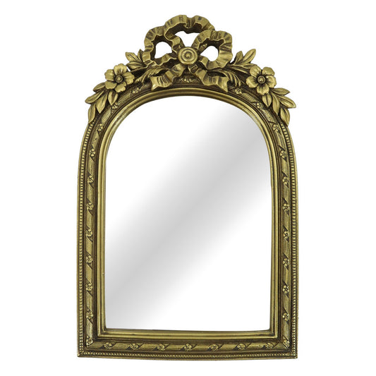Gold Glass Gilded Bow Arch Frame Mirror