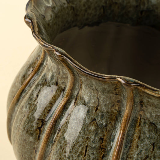 Small Florentine Stoneware Vase