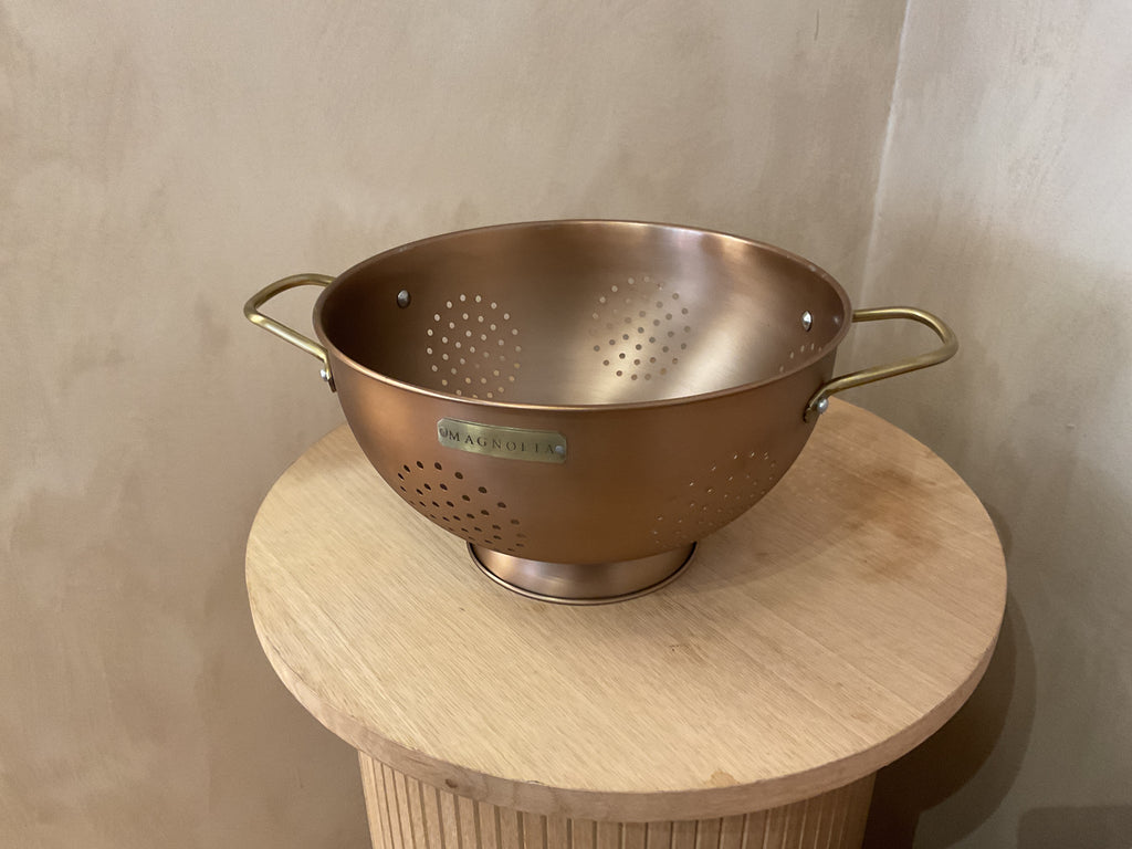 Copper Colander 11"