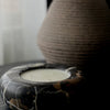 Bespoke Black and Gold Marble Donut Bowl Candle
