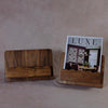 Mango Wood Scalloped Cookbook Stand