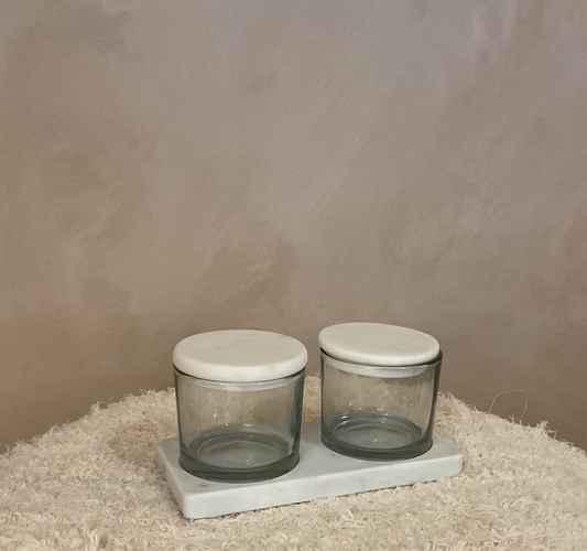 Marble Canister Pots
