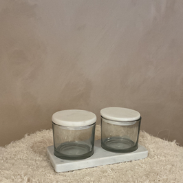Marble Canister Pots