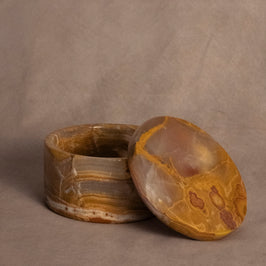 Small Trinket Box - Onyx Multi Green