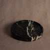 Round Tray - Black Zebra Marble