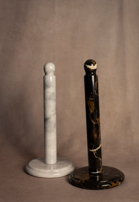 Paper Towel Holder - Black & Gold