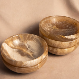 Warm & Earthy Trinket Bowl - Coke Marble - Medium