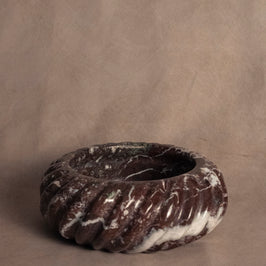 Signature Swirl Red Zebra Bowl - Marble - artisan-crafted design