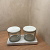 Amuk Glass Condiment Set / Transparent