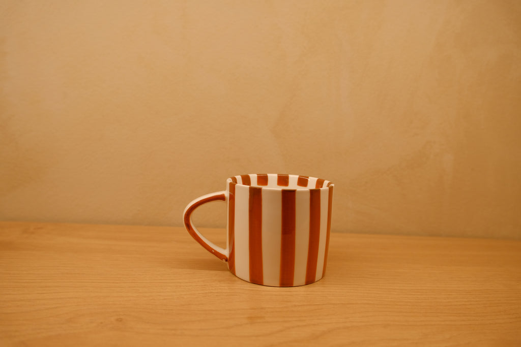 Striped Cafe Set (cup & saucer)