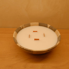 Classic Checkered Bowl Candle
