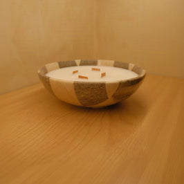 Classic Checkered Bowl Candle