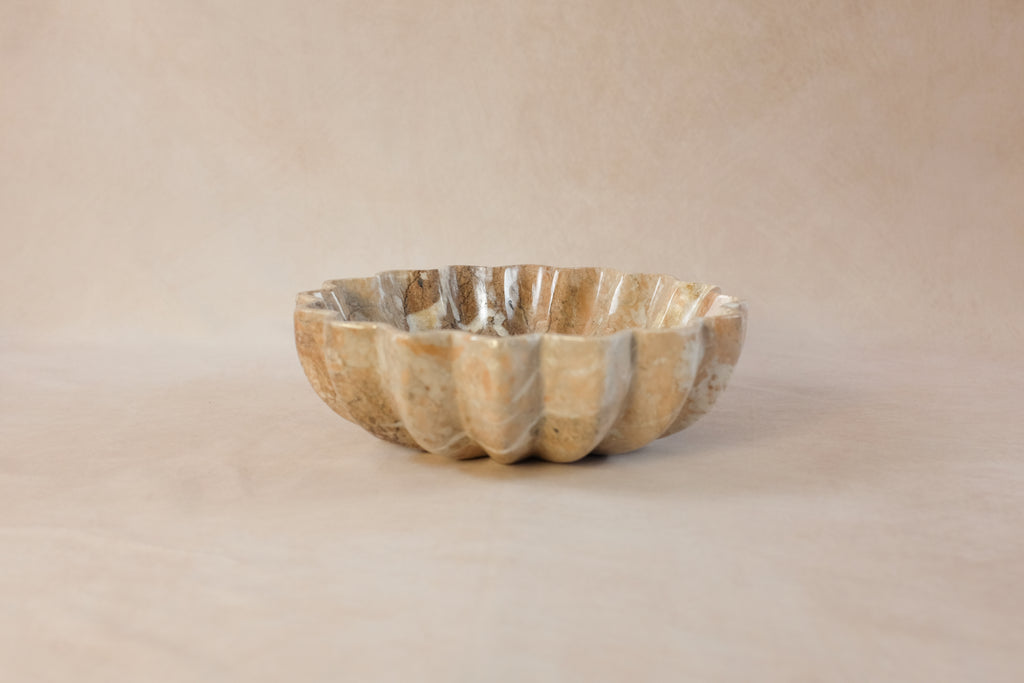 Signature Fluted Bowl - Marina Pink