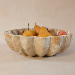 Signature Fluted Bowl - Marina Pink