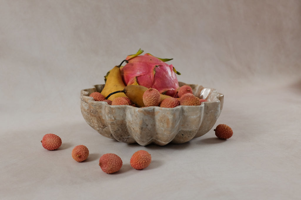 Signature Fluted Bowl - Marina Pink