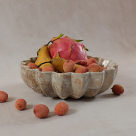 Signature Fluted Bowl - Marina Pink