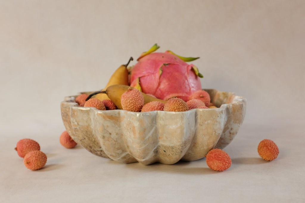 Signature Fluted Bowl - Marina Pink
