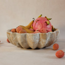 Signature Fluted Bowl - Marina Pink