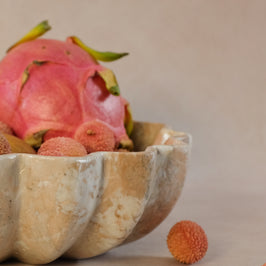 Signature Fluted Bowl - Marina Pink