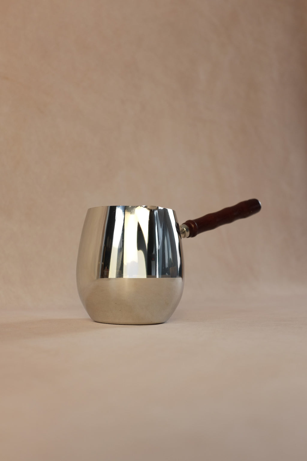 Latte Frother Jug with Wooden Handle