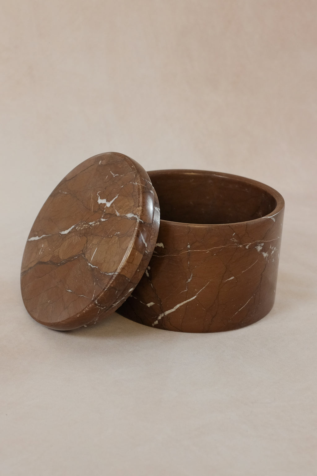 Round Keepsake - Chocolate Marble - Marble Box