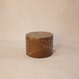Round Keepsake - Chocolate Marble - Marble Box