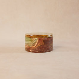 Small Trinket Box - Onyx Multi Green