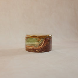 Small Trinket Box - Onyx Multi Green