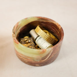Small Trinket Box - Onyx Multi Green