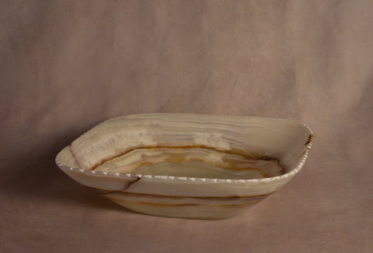 Edge Cut Bowl - Light Green - Onyx