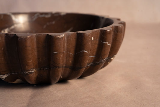 Fluted Bowl - Outer - Chocolate