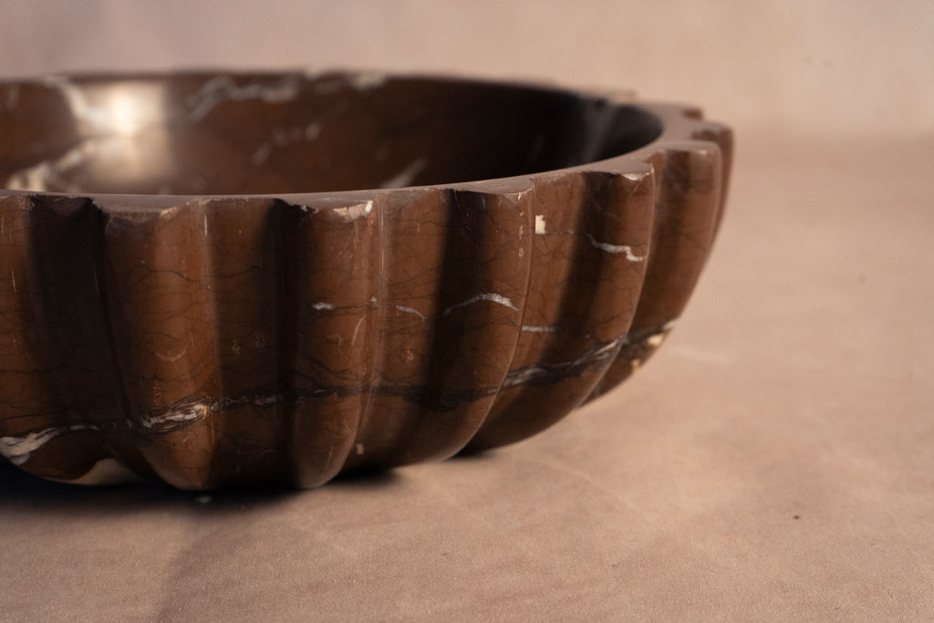 Fluted Bowl - Outer - Chocolate