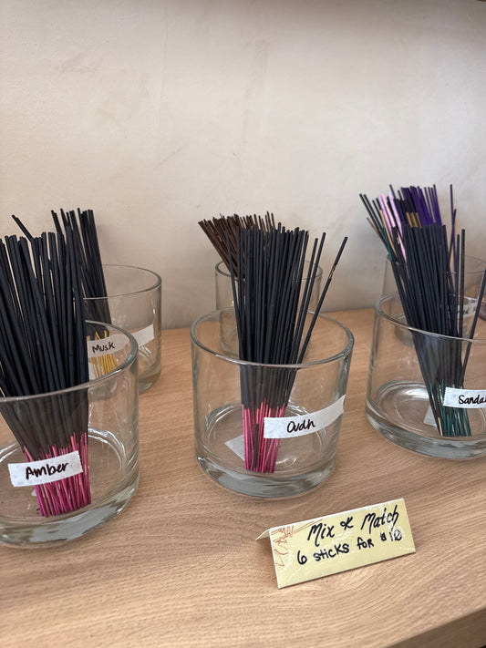 Incense Pick n Mix (6 sticks for $10)