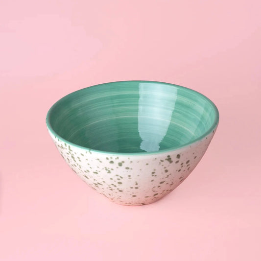 Ceramic Jade Salad Bowl
