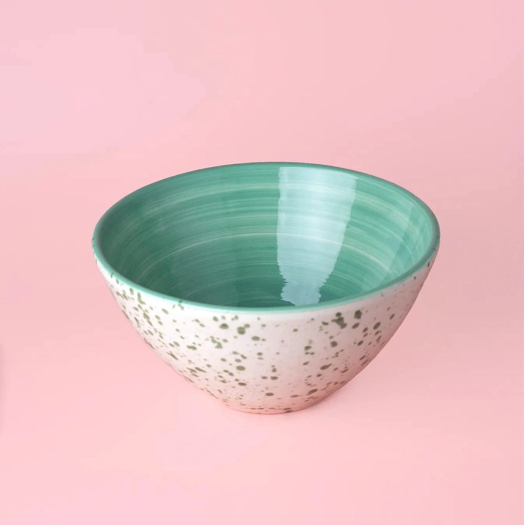 Ceramic Jade Salad Bowl