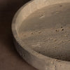 Bowl With Base - Travertine