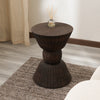 Handcrafted Pellet Drum Solid Wood End Table