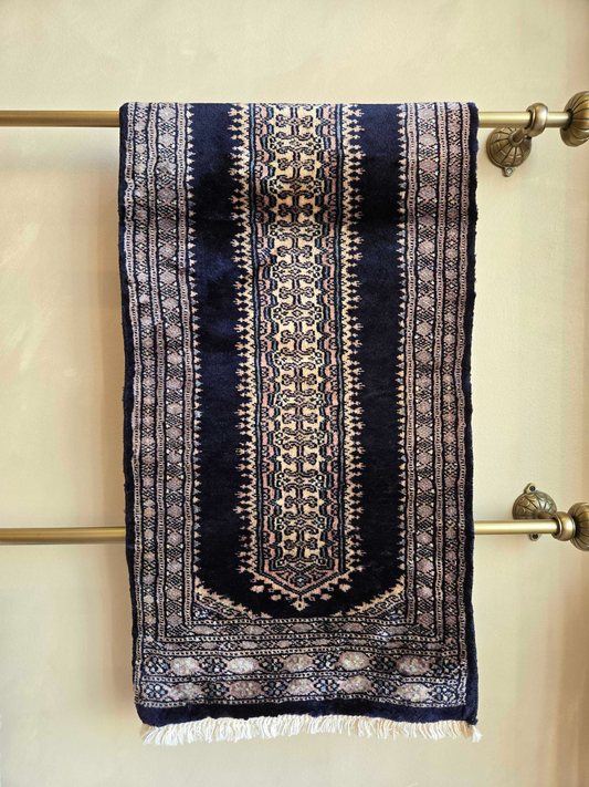 Navy Runner Pakistani Rug
