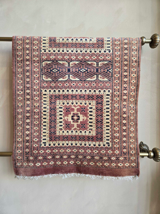 Red Geometric Med Pakistani Rug