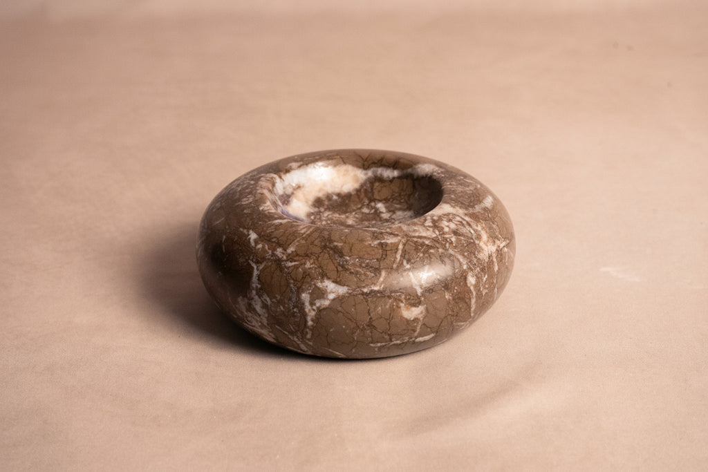 Donut Jewelry Dish - Dark Marina Pink Marble