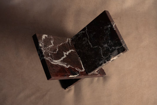 Bookstand - Red Zebra - Marble
