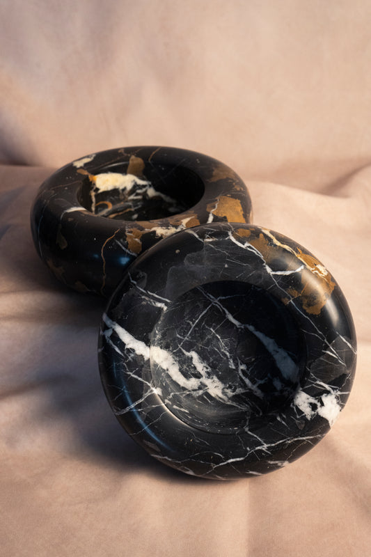 Donut Bowl - Black & Gold