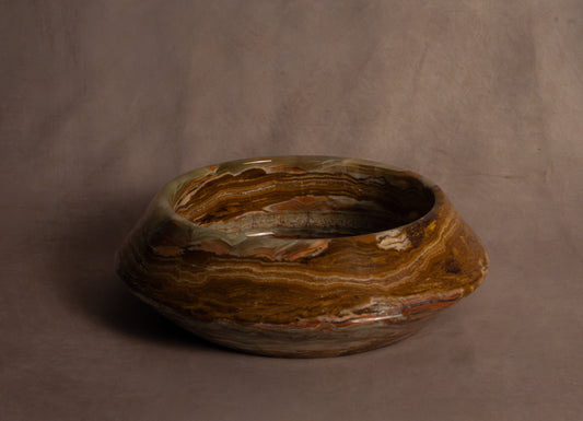 Angled Bowl- Round- Onyx