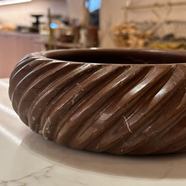 Bespoke Swirl Chocolate Bowl - Marble - close-up detail