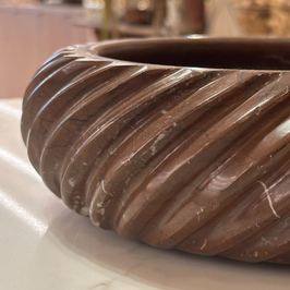 Bespoke Swirl Chocolate Bowl - Marble - close-up detail
